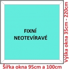 Plastov okna FIX SOFT rka 95 a 100cm
